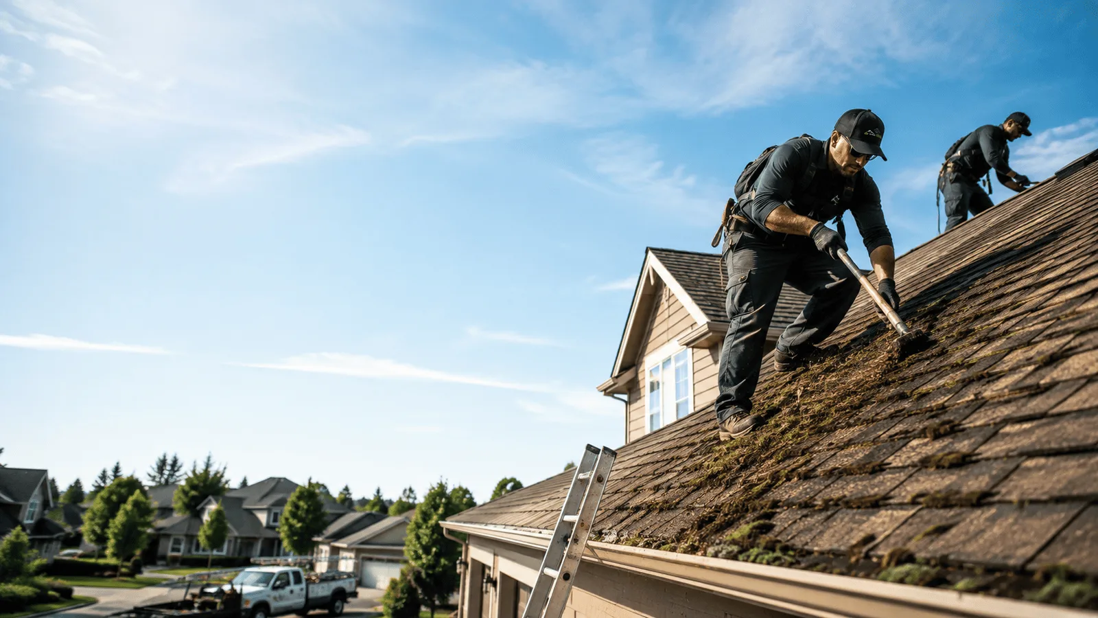 Roof Moss Removal in Bertram, TX near me